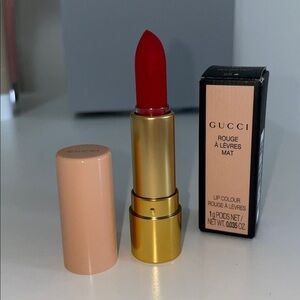 GUCCI Rouge à Lèvres Mat Matte Mini Lipstick in Goldie Red 0.035 oz. NEW